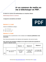 Devoir en Commun de Maths en 5eme A Telecharger en PDF