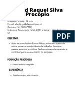 Preto e Branco Currículo Simples Da Área de Logística