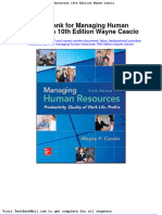 Full Download Test Bank For Managing Human Resources 10th Edition Wayne Cascio PDF Full Chapter