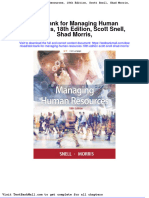 Full Download Test Bank For Managing Human Resources 18th Edition Scott Snell Shad Morris PDF Full Chapter