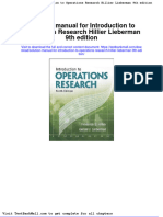 Full Download Solution Manual For Introduction To Operations Research Hillier Lieberman 9th Edition PDF Full Chapter