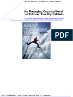 Full Download Test Bank For Managing Organizational Behavior 2nd Edition Timothy Baldwin PDF Full Chapter