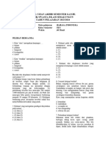 Soal UAS Bahasa Indonesia Kelas 11 SMA
