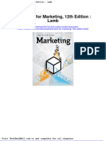 Full Download Test Bank For Marketing 12th Edition Lamb PDF Full Chapter