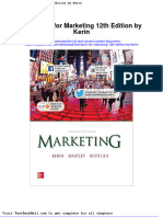 Full Download Test Bank For Marketing 12th Edition by Kerin PDF Full Chapter
