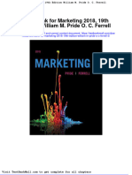 Full Download Test Bank For Marketing 2018 19th Edition William M Pride o C Ferrell 2 PDF Full Chapter