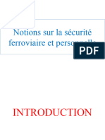 Présentation - Notions Sur La Sécurité Ferroviaire Et Personnelle