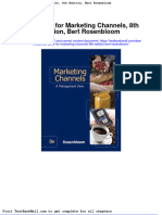 Full Download Test Bank For Marketing Channels 8th Edition Bert Rosenbloom PDF Full Chapter