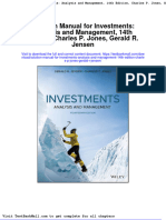 Full Download Solution Manual For Investments Analysis and Management 14th Edition Charles P Jones Gerald R Jensen PDF Full Chapter