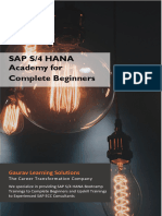 SAP S4 HANA Academy For Complete Freshers