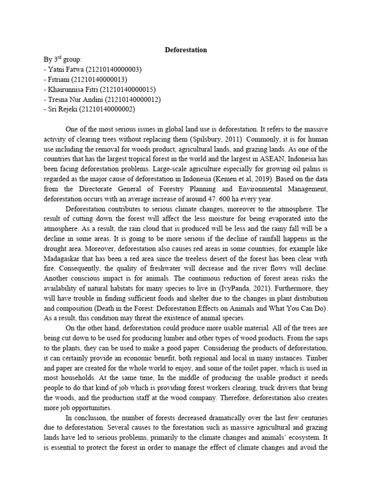 Deforestation Pdf Deforestation Forests