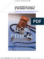 Full Download 2013 Legal and Ethical Issues in Nursing 6th Edition Test Bank PDF Full Chapter