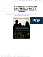 Full Download Test Bank For Marriages Families and Relationships Making Choices in A Diverse Society 11 Edition Mary Ann Lamanna PDF Full Chapter