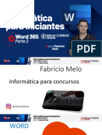 Informática para iniciantes - Word 365 Parte 2 com Fabrício Melo