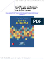 Full Download Solution Manual For Law For Business 14th Edition A James Barnes Eric Richards Tim Lemper 2 PDF Full Chapter