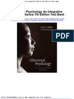 Full Download Abnormal Psychology An Integrative Approach Barlow 7th Edition Test Bank PDF Full Chapter