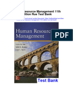 Instant Download Human Resource Management 11th Edition Rue Test Bank PDF Full Chapter