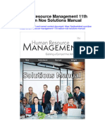 Instant Download Human Resource Management 11th Edition Noe Solutions Manual PDF Full Chapter