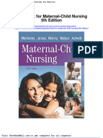 Full Download Test Bank For Maternal Child Nursing 5th Edition PDF Full Chapter