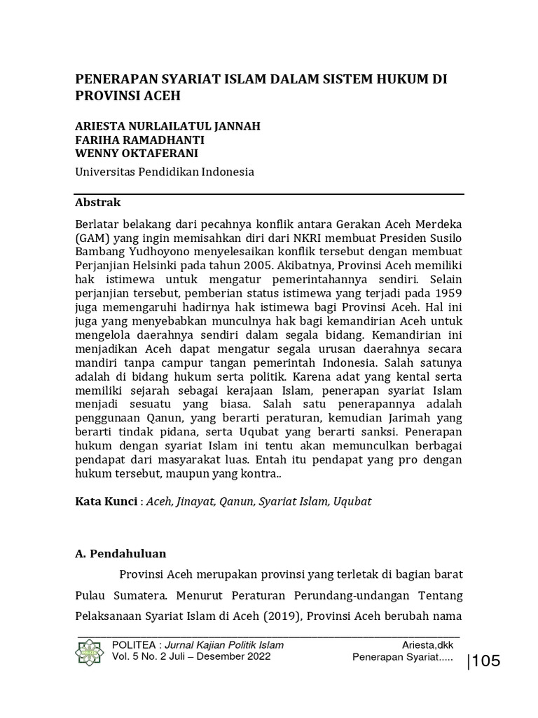 Ontologi, Epistemologi, dan Aksiologi: Fondasi Ilmu dalam Penerapan Syariat Islam di Aceh