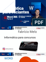 Informática para Iniciantes - Word 365 Parte 3 Com Fabrício Melo