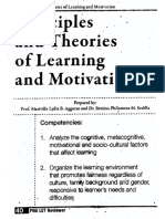 Principles and Theories of Learning and Motivation