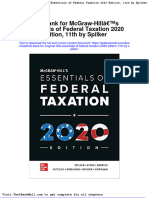 Full Download Test Bank For Mcgraw Hills Essentials of Federal Taxation 2020 Edition 11th by Spilker PDF Full Chapter