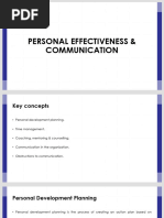 Personal Effectiveness and Communication - Formatted