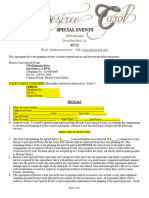 Special Event Contract Template PDF Format