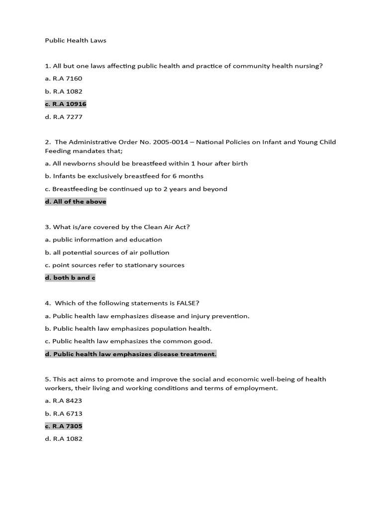 Key Public Health Laws in Tamil Nadu | PDF