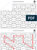 Solving One Step Equations Maze and Key