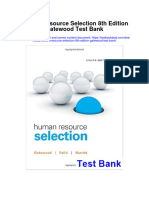 Instant Download Human Resource Selection 8th Edition Gatewood Test Bank PDF Full Chapter