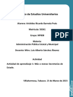 Administracion Publica Estatal y Municipal