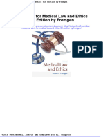 Full Download Test Bank For Medical Law and Ethics 5th Edition by Fremgen PDF Full Chapter