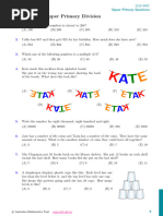 Otago Maths Competition Solutions 2023 | PDF