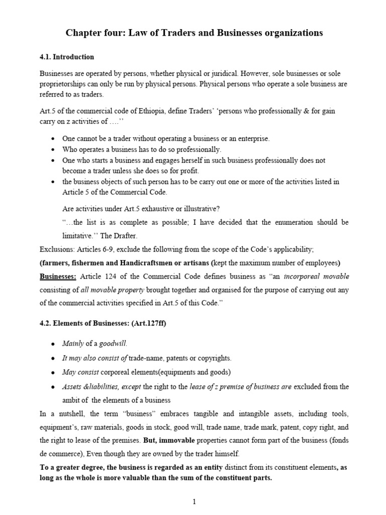 Business Law Chapter Four 2 Pdf Partnership Liquidation