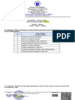 Q1 Mapeh 2 Rosal List of Pupils - Remediation