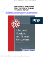 Full Download Advanced Nutrition and Human Metabolism 7th Edition Gropper Solutions Manual PDF Full Chapter