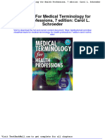 Full Download Test Bank For Medical Terminology For Health Professions 7 Edition Carol L Schroeder PDF Full Chapter