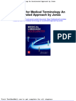 Full Download Test Bank For Medical Terminology An Accelerated Approach by Jones PDF Full Chapter