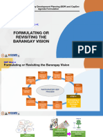 Step 4 - Formulating or Revisiting The Barangay Vision