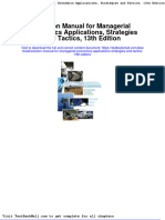 Full Download Solution Manual For Managerial Economics Applications Strategies and Tactics 13th Edition PDF Full Chapter