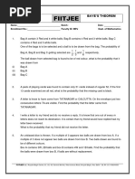 Probability-Baye's Theorem