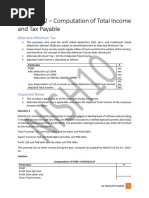 Chapter 12 - Computation of Total Income and Tax Payable - Notes