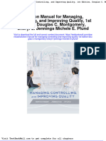 Solution Manual For Managing, Controlling, and Improving Quality, 1st Edition, Douglas C. Montgomery, Cheryl L. Jennings Michele E. Pfund