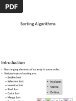 Sorting Algorithms