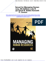 Full Download Solution Manual For Managing Human Resources 9th Edition Luis R Gomez Mejia David B Balkin Kenneth P Carson PDF Full Chapter