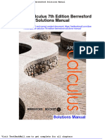 Full Download Applied Calculus 7th Edition Berresford Solutions Manual PDF Full Chapter