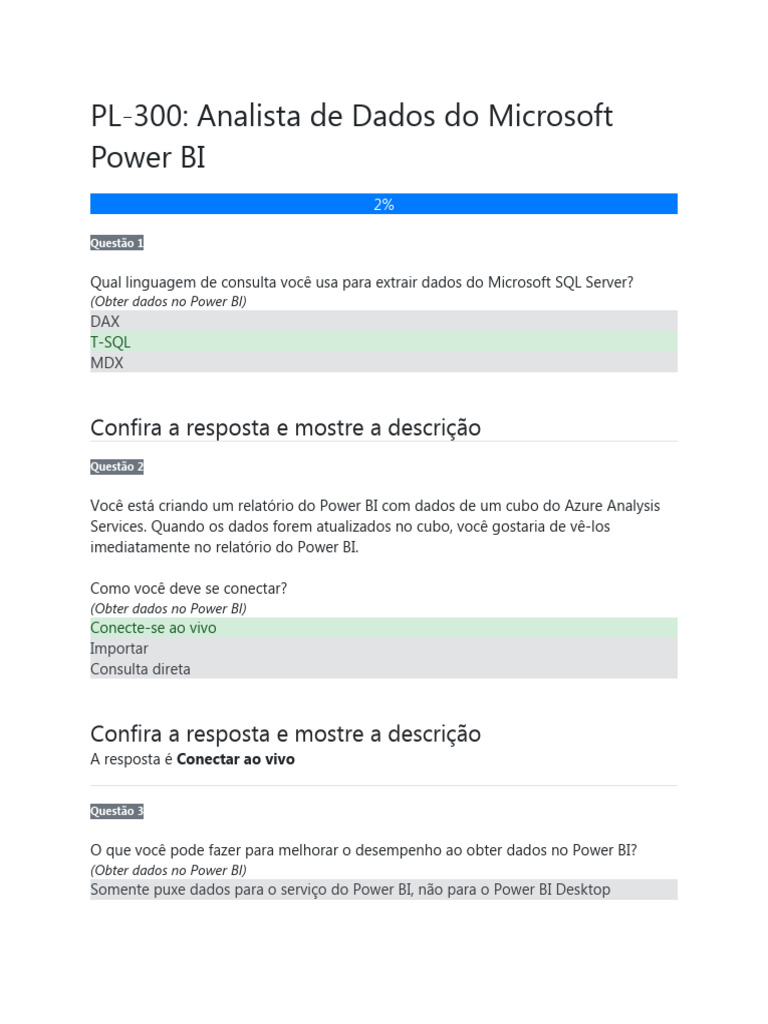 Recursos do Power BI para Análise de Dados | PDF | Microsoft SQL Server ...