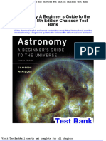 Full Download Astronomy A Beginner S Guide To The Universe 8th Edition Chaisson Test Bank PDF Full Chapter